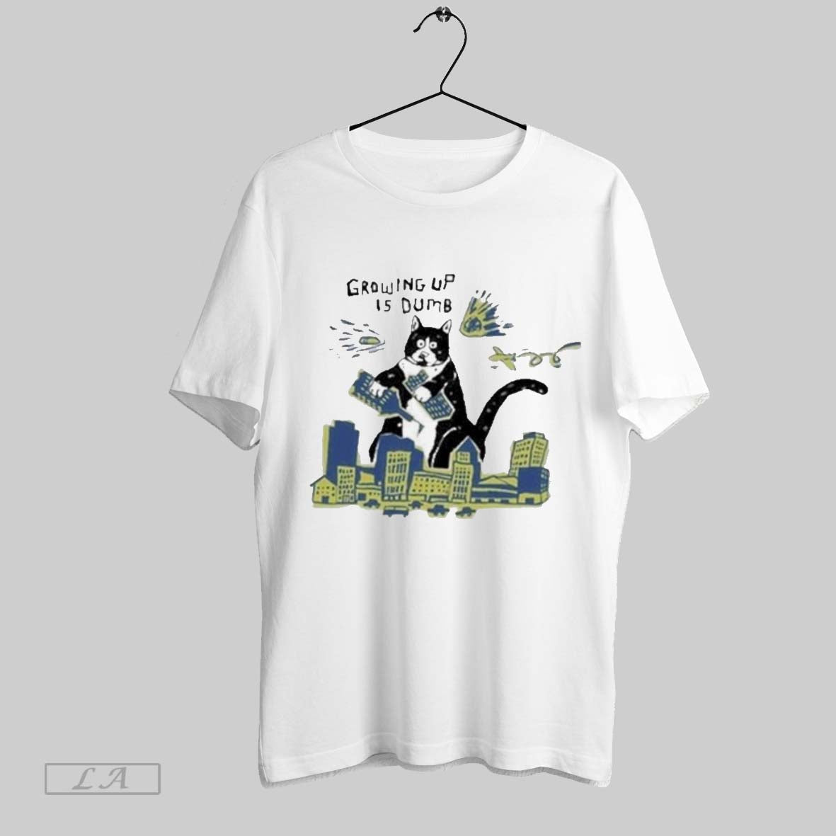 Top Growing Up Is Dumb Cat T Shirt Sweatshirt Hoodie Shirt