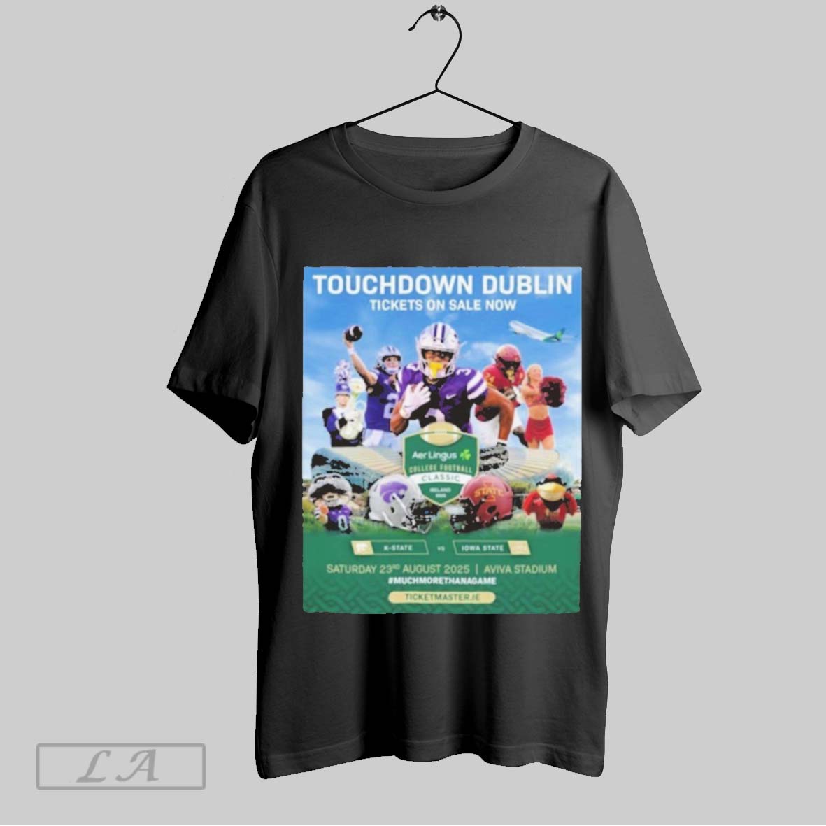 Top K State Vs Iowa State Touchdown Dublin Tickets On Sale Now Aer Lingus College Football Classic Ireland 2025 Saturday 23rd August Aviva Stadium Helmet Poster T Shirt Sweatshirt Hoodie Shirt