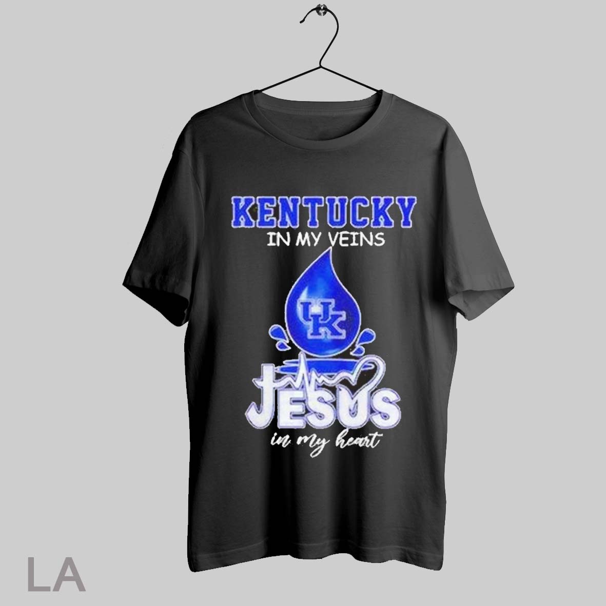Top Kentucky Wildcats In My Veins Jesus In My Heart T Shirt Sweatshirt Hoodie Shirt