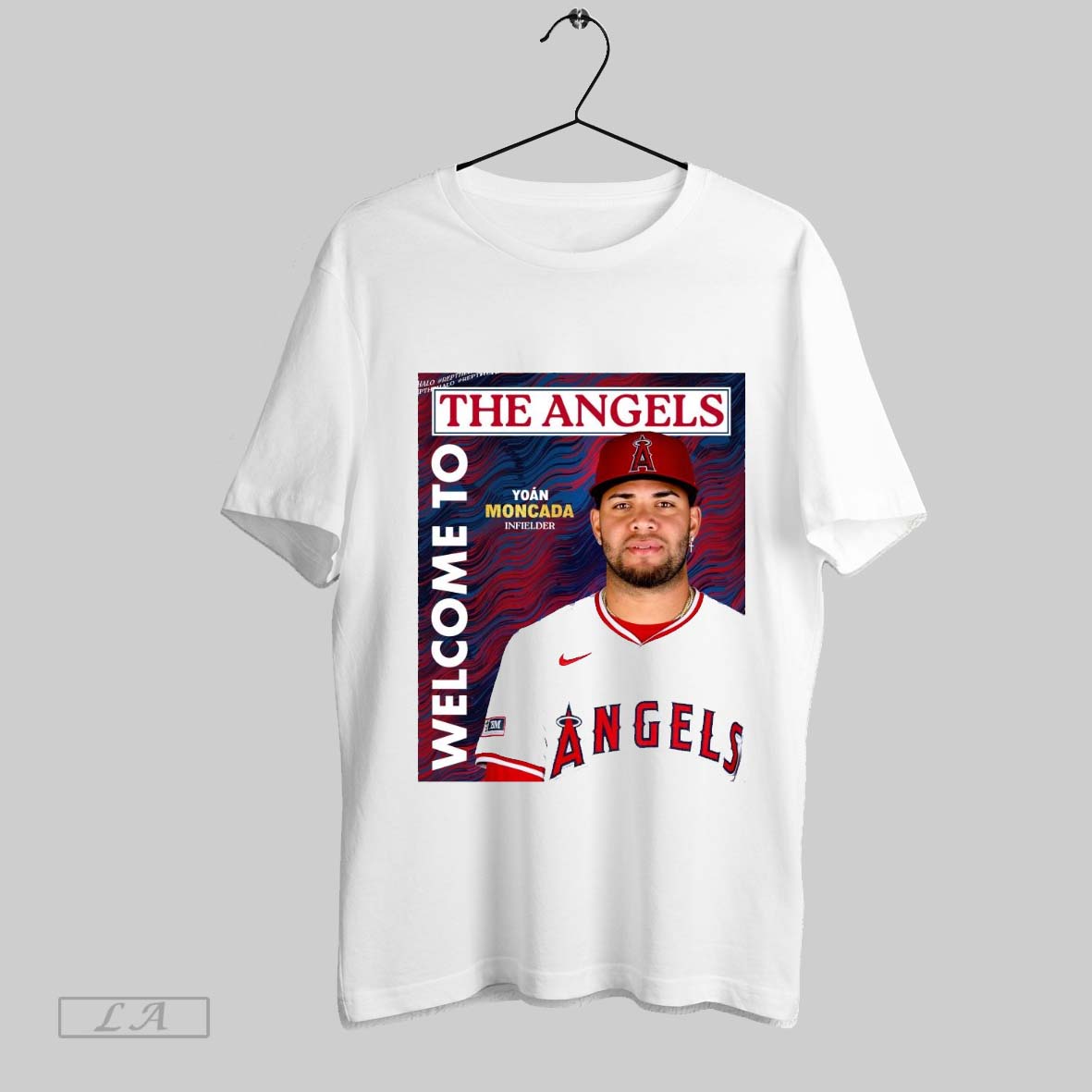 Top Los Angeles Angels Welcome To The Angels Signed One Year Contracts With Inf Yoan Moncada Poster T Shirt