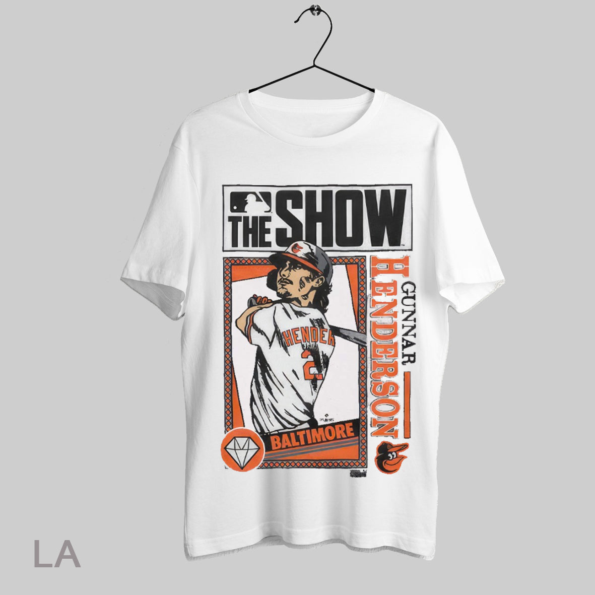 Top Mlb The Show Gunnar Henderson Baltimore Orioles 2025 T Shirt Sweatshirt Hoodie Shirt