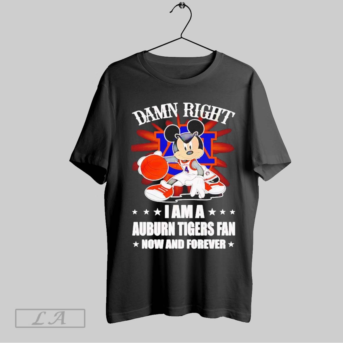 Top Mickey Mouse Damn Right I Am A Auburn Tigers Ncaa Basketball Fan Now And Forever T Shirt Sweatshirt Hoodie Shirt