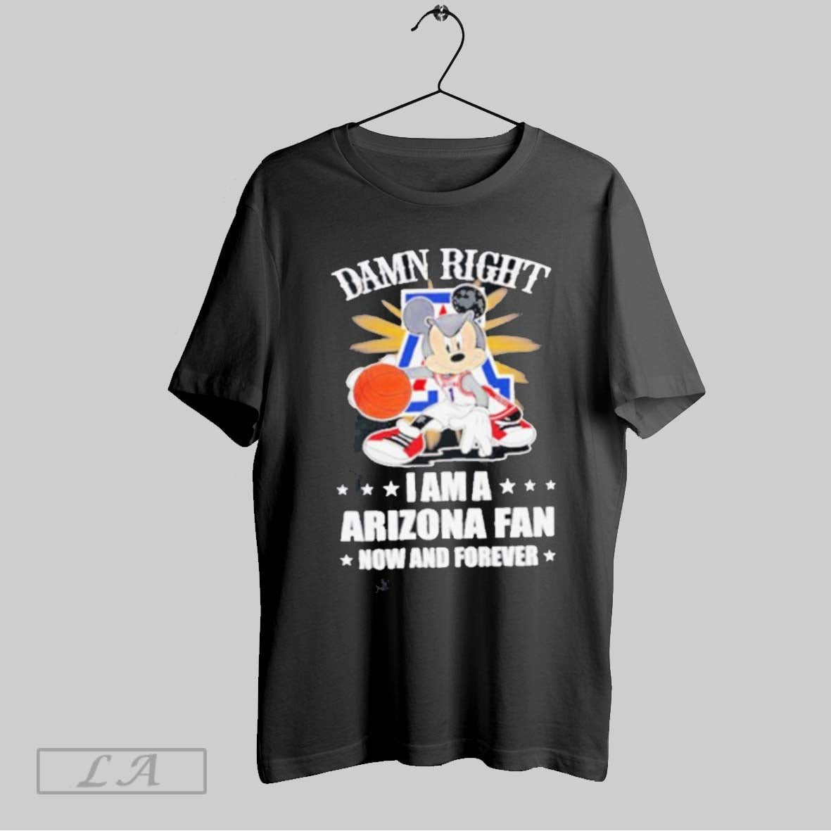 Top Mickey Mouse Damn Right I Am A Arizona Basketball Fan Now And Forever T Shirt Sweatshirt Hoodie Shirt