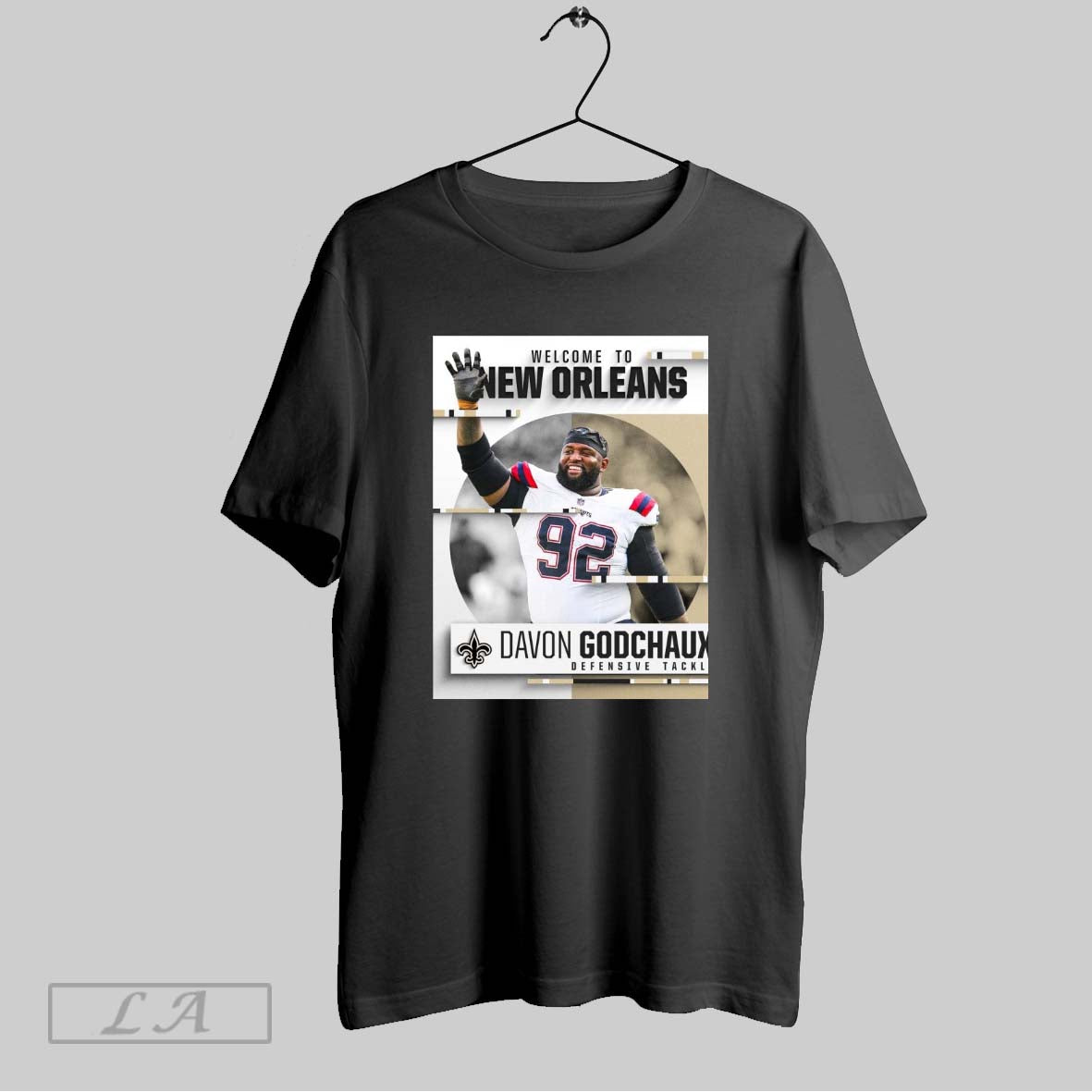 Top New Orleans Saints Football Welcome To New Orleans Davon Godchaux Defensive Tackle Poster T Shirt Sweatshirt Tee Shirt