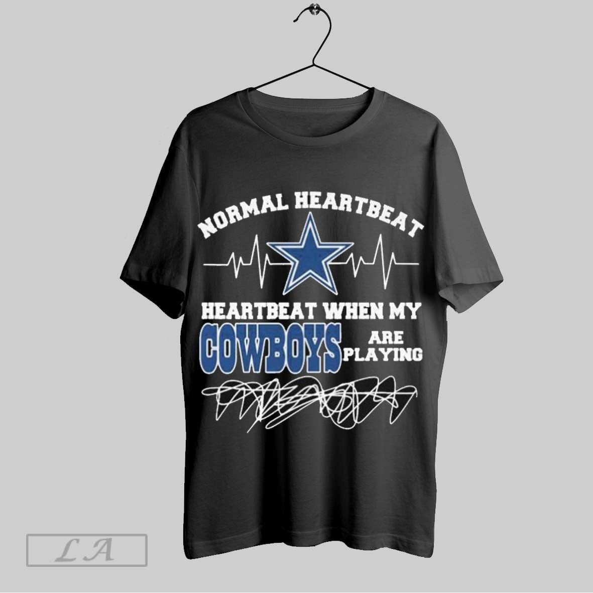 Top Normal Heartbeat Heartbeat When My Dallas Cowboys Are Playing T Shirt Sweatshirt Hoodie Shirt