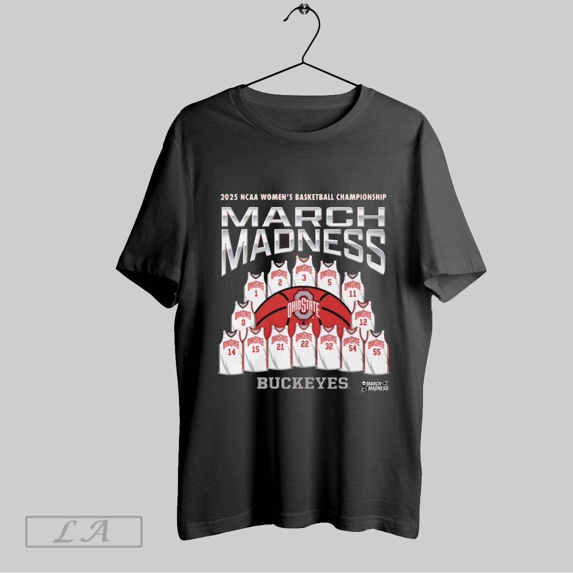 Top Ohio State Buckeyes Ncaa Womens Basketball Championship Jersey Team March Madness 2025 Logos T Shirt Sweatshirt Hoodie Shirt