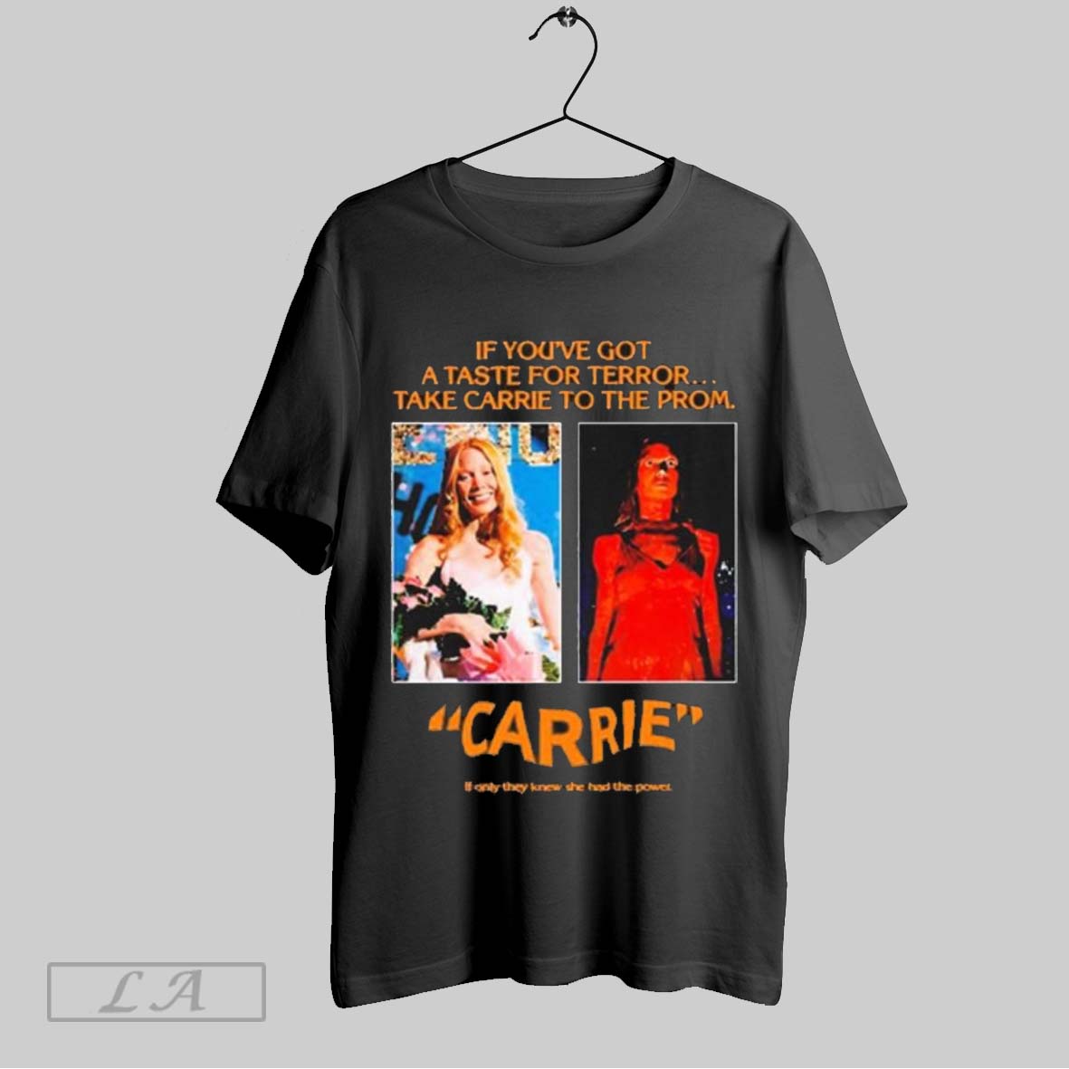 Top Pedro Pascal Wearing Jw Anderson Black Carrie Poster 1976 T Shirt