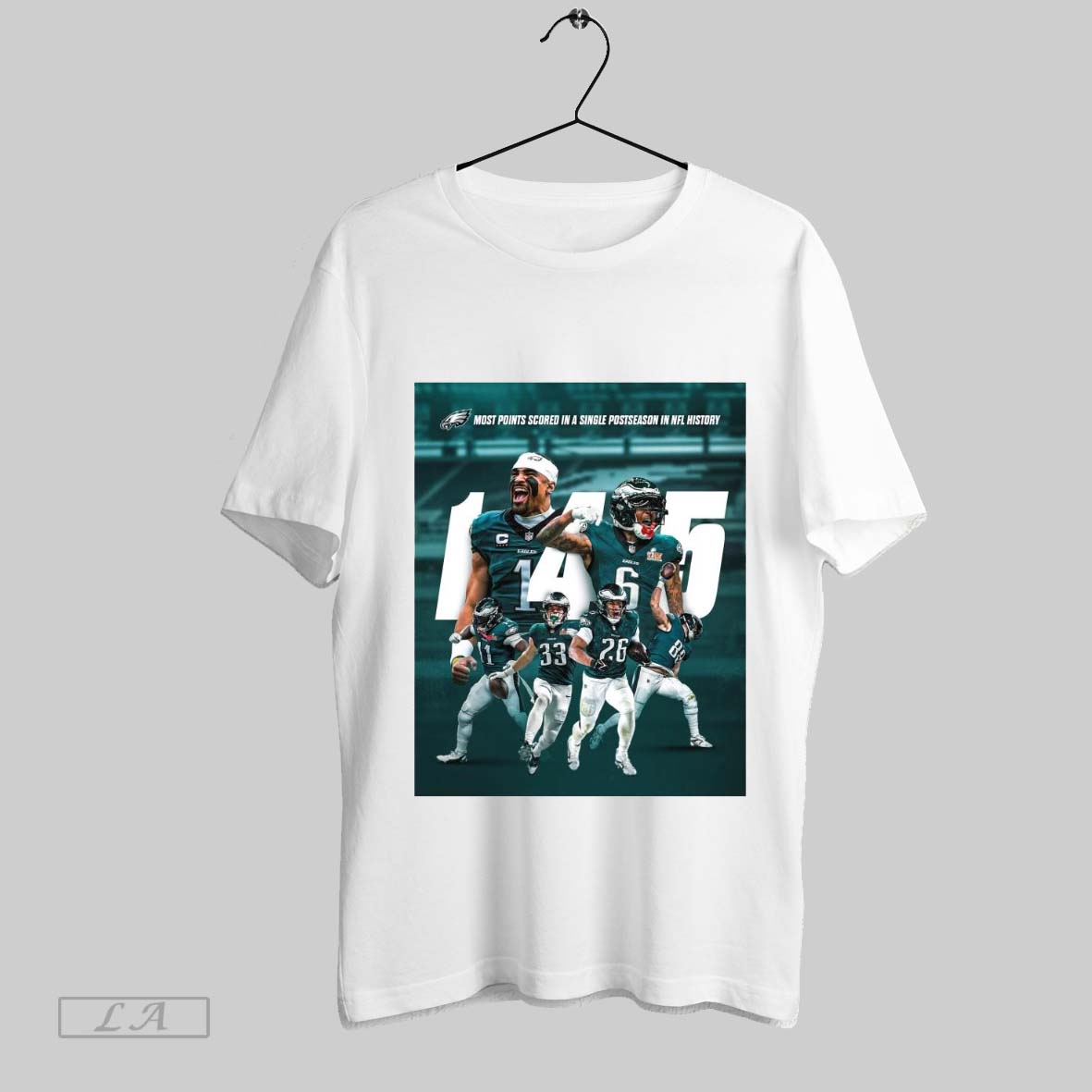 Top Philadelphia Eagles 145 Most Points Scored In A Single Postseason In Nfl History Poster Sweatshirt T Shirt