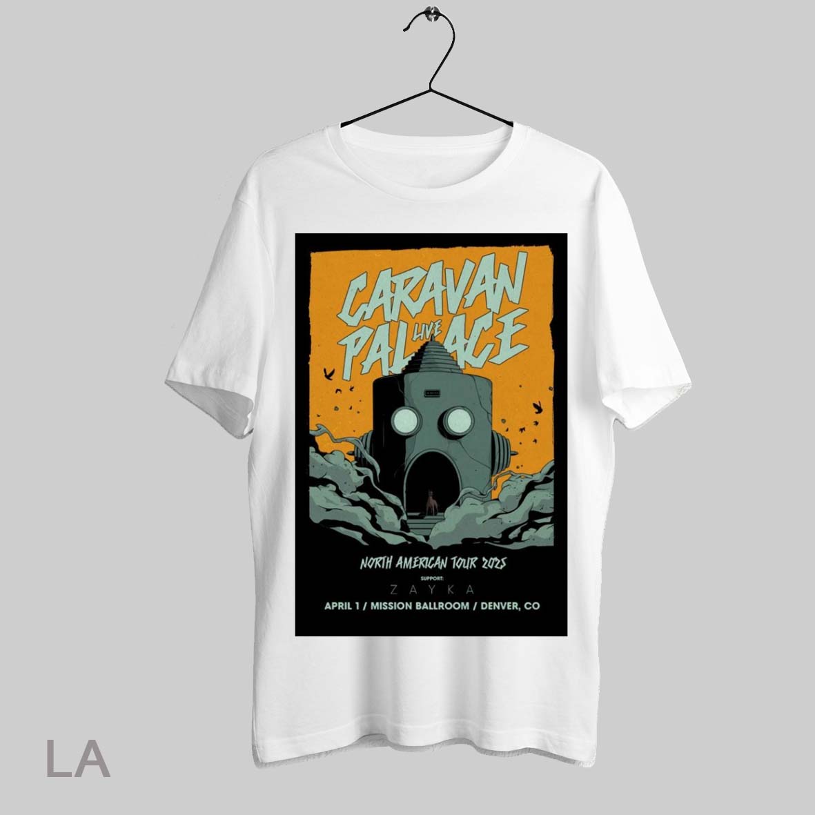 Top Poster Caravan Palace Live Denver Co April 1 North American Tour 2025 Mission Ballroom T Shirt Sweatshirt Hoodie Shirt