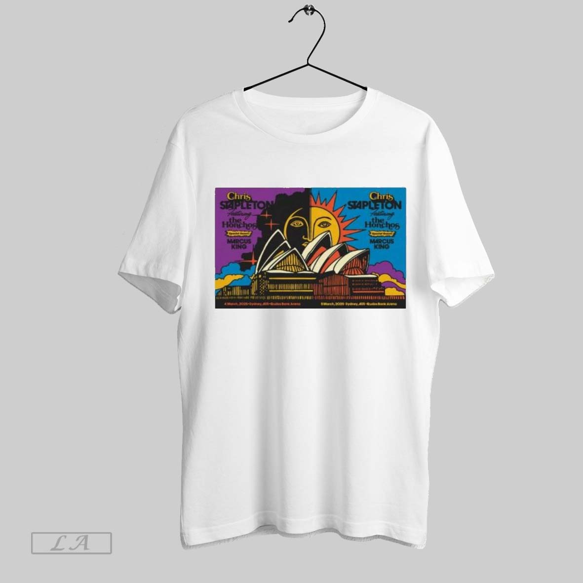 Top Poster Chris Stapleton Mar 4 5 2025 Sydney Australia Concert Marcus King Qudos Bank Arena T Shirt Sweatshirt Hoodie Shirt