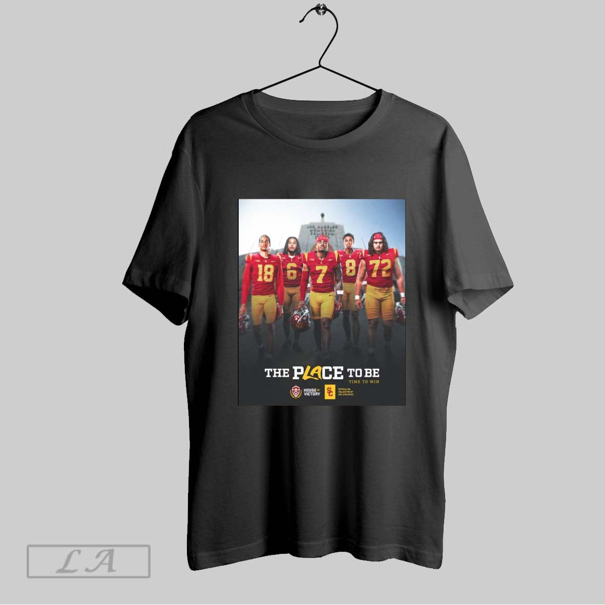 Top Poster House Of Victory The Place To Be Time To Win Usc Trojans Nil Collective Of Usc Athletics T Shirt Sweatshirt Hoodie Shirt