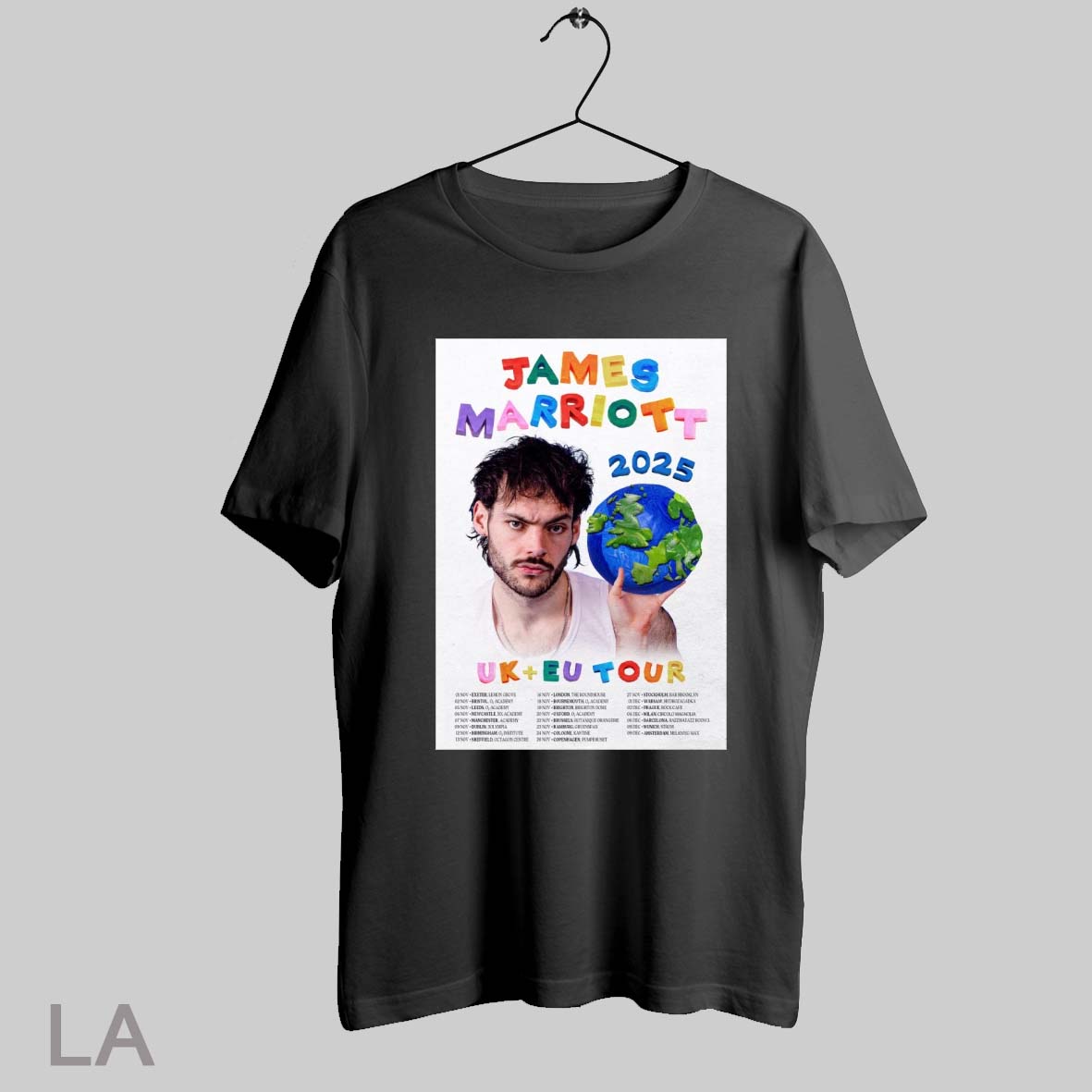 Top Poster James Marriott Uk Eu Tour 2025 01 Nov Exeter Lemon Grove 02 Nov Bristol O Academy T Shirt Sweatshirt Hoodie Shirt