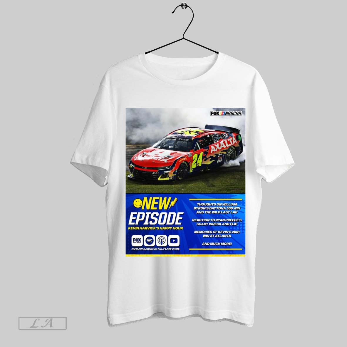 Top Poster Kevin Harvicks Happy Hour Thoughts On William Byrons Daytona 500 Win And The Wild Last Lap T Shirt