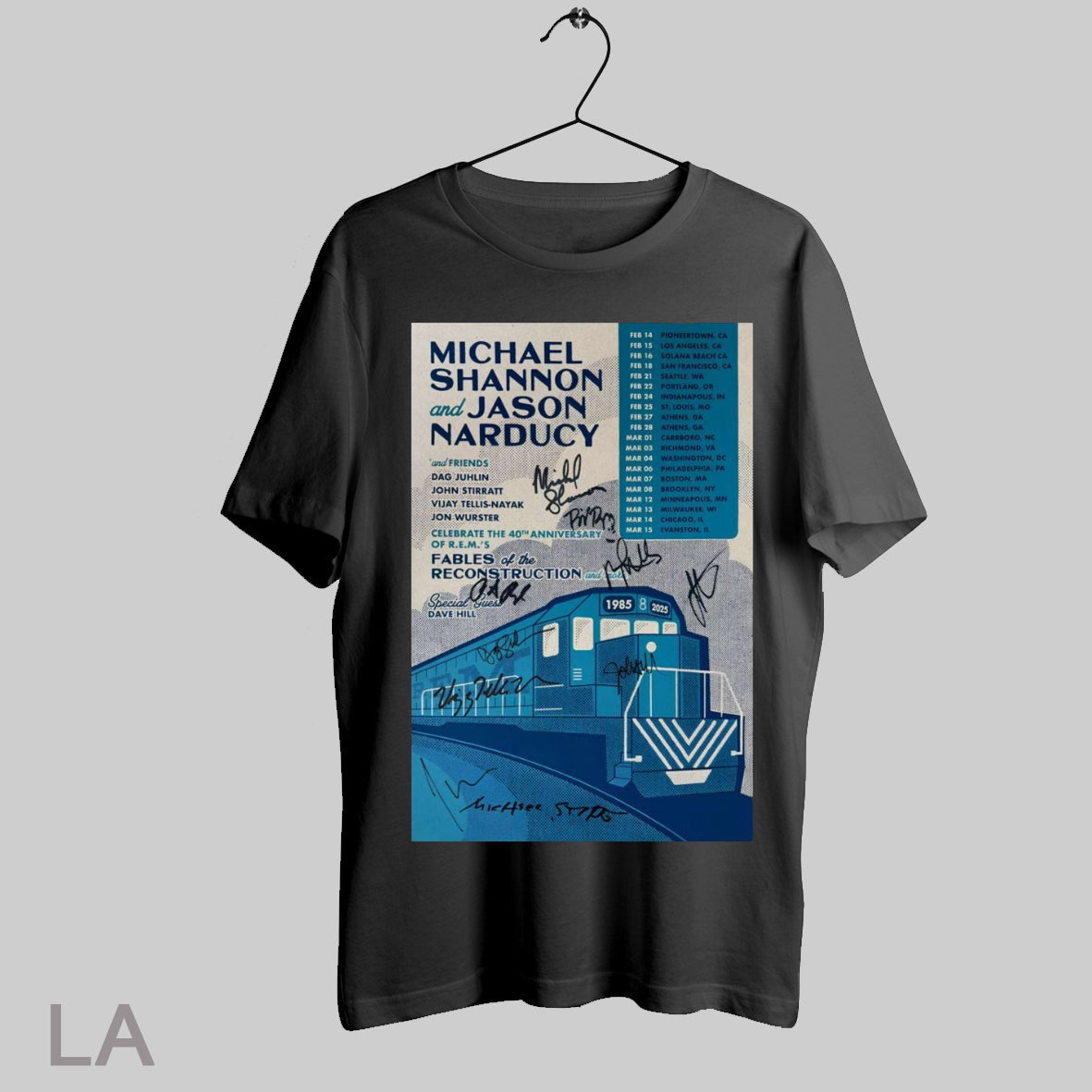 Top Poster Michael Shannon And Jason Narducy Celebrate The 40th Anniversary Of R E Ms Fables 2025 Tour Signatures T Shirt Sweatshirt Hoodie Shirt