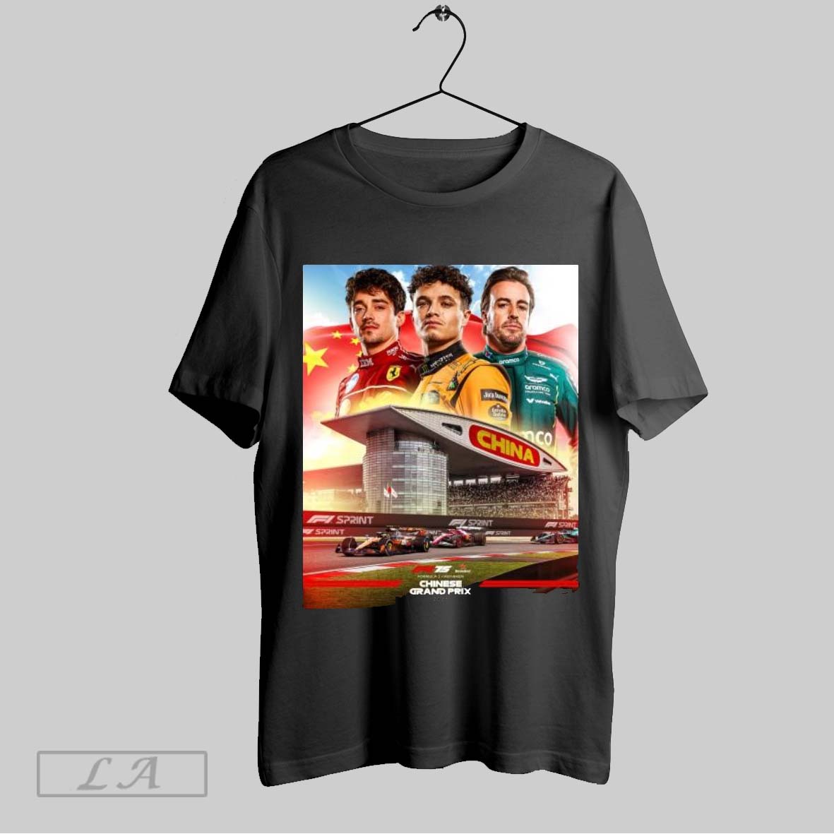 Top Poster Race Week Formula 1 Chinese Grand Prix 2025 Lando Norris Charles Leclerc Fernando Alonso Shirt