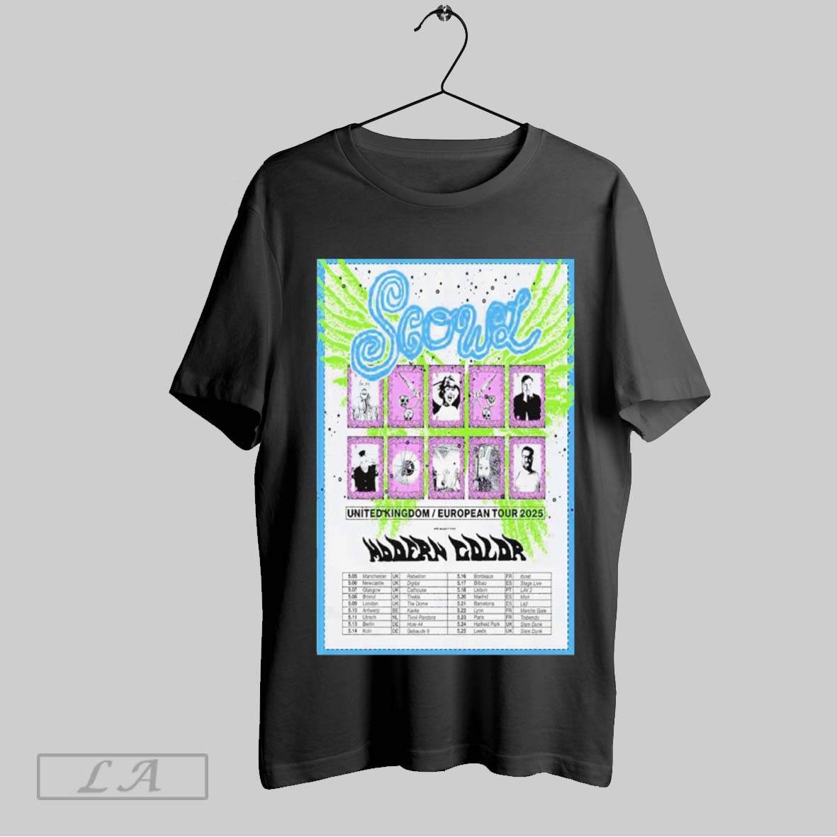 Top Scowl European 2025 Show Poster Sweatshirt T Shirt