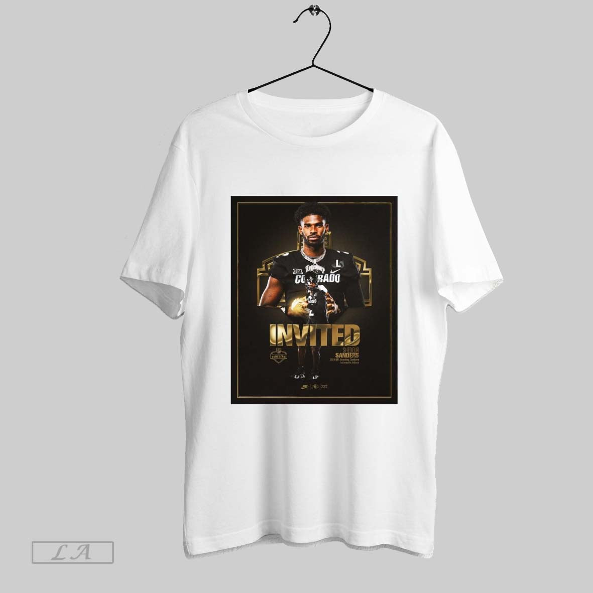 Top Shedeur Sanders Colorado Buffaloes Invited 2025 Nfl Scouting Combine Indiana Poster T Shirt