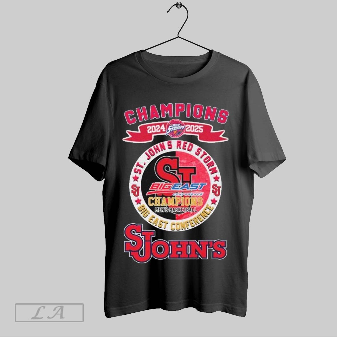 Top St Johns Red Storm Mens Basketball Big East Conference Champions 2024 2025 T Shirt Sweatshirt Hoodie Shirt