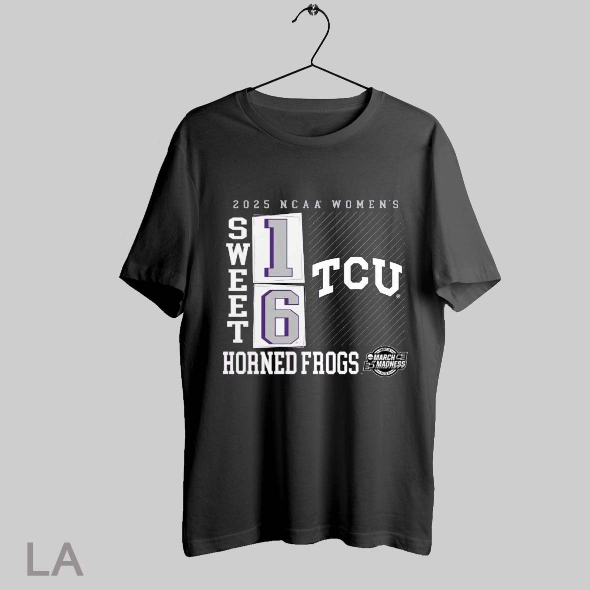 Top Tcu Horned Frogs 2025 Ncaa Womens March Madness Sweet 16 T Shirt Sweatshirt Hoodie Shirt