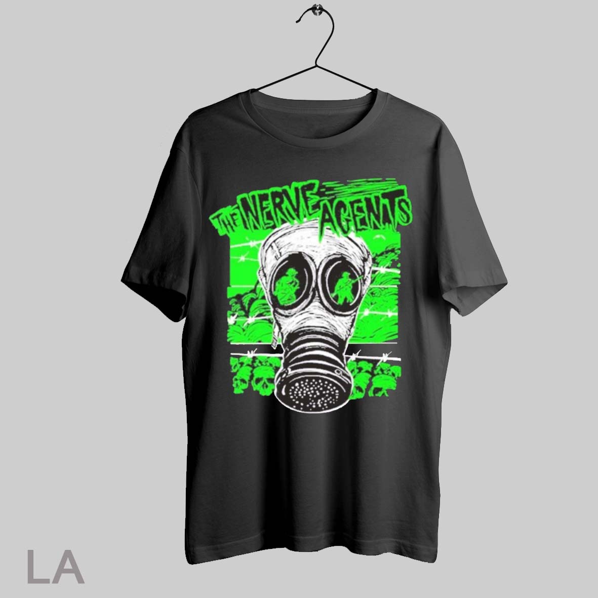Top The Nerve Agents X Revelation Records Gas Mask 2025 T Shirt Sweatshirt Hoodie Shirt