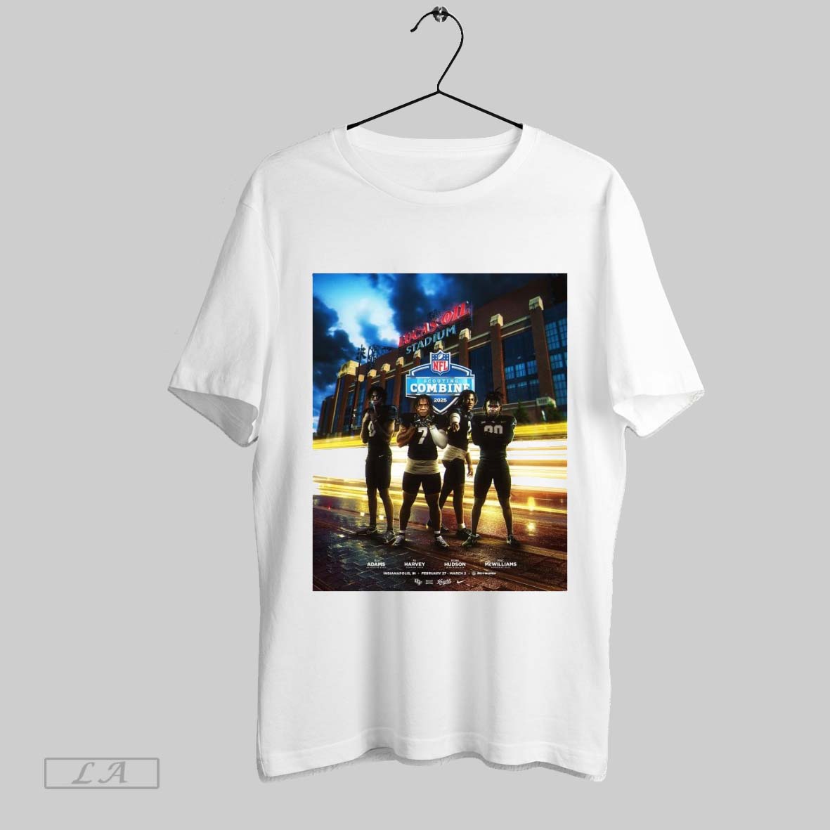 Top Ucf Football Bj Adams Rj Harvey Kobe Hudson Mac Mcwilliams 2025 Nfl Scouting Combine Invite Poster Sweatshirt T Shirt
