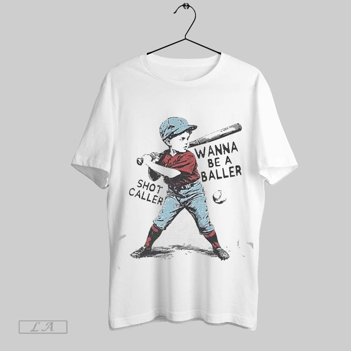 Top Womens Baseball Wanna Be A Baller Shot Caller Casual 2025 T Shirt Sweatshirt Hoodie Shirt