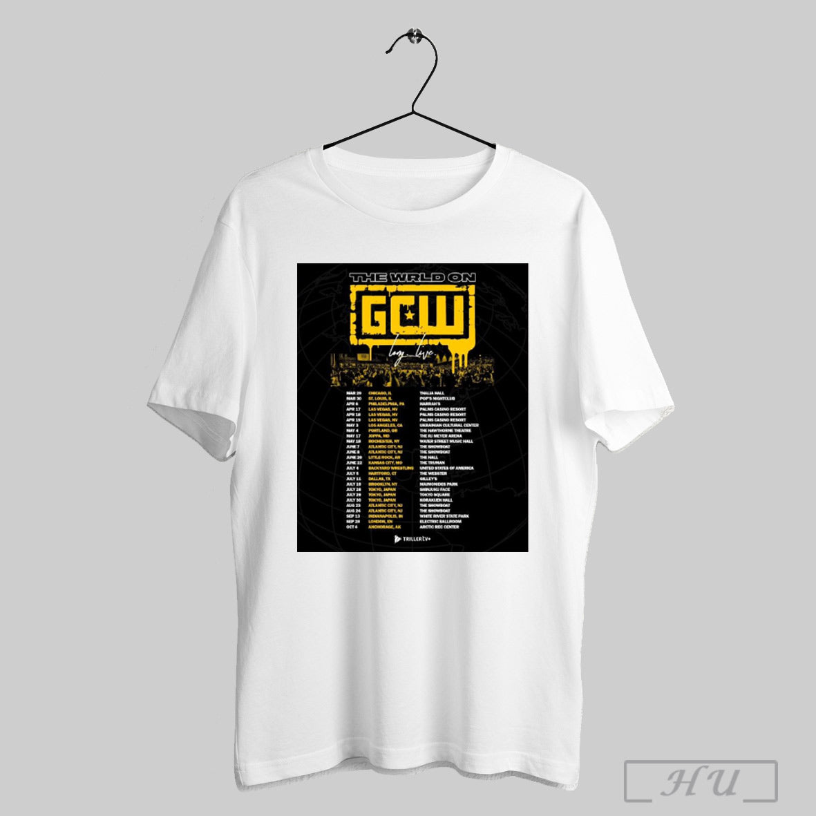 Trending Poster The World On Gcw Game Changer Wrestling Long Live March 29 Chicago Il 2025 T Shirt Sweatshirt