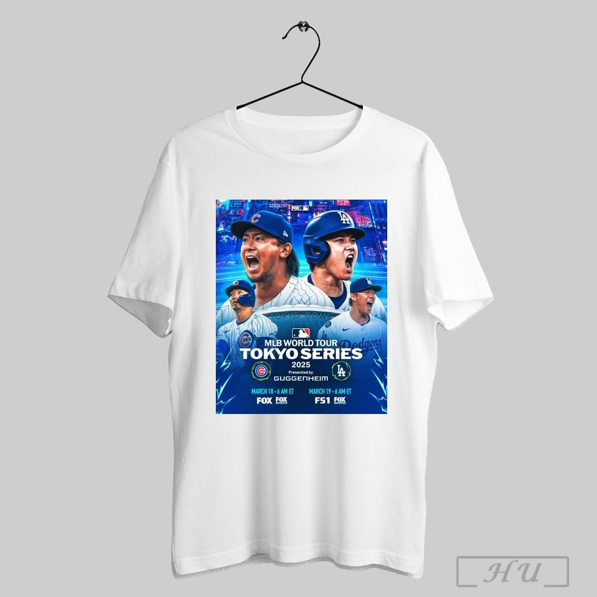 Trendy 2025 Mlb Tokyo Series Los Angeles Dodgers Vs Chicago Cubs Kickoff The Regular Season March 18 19 Poster T Shirt Sweatshirt