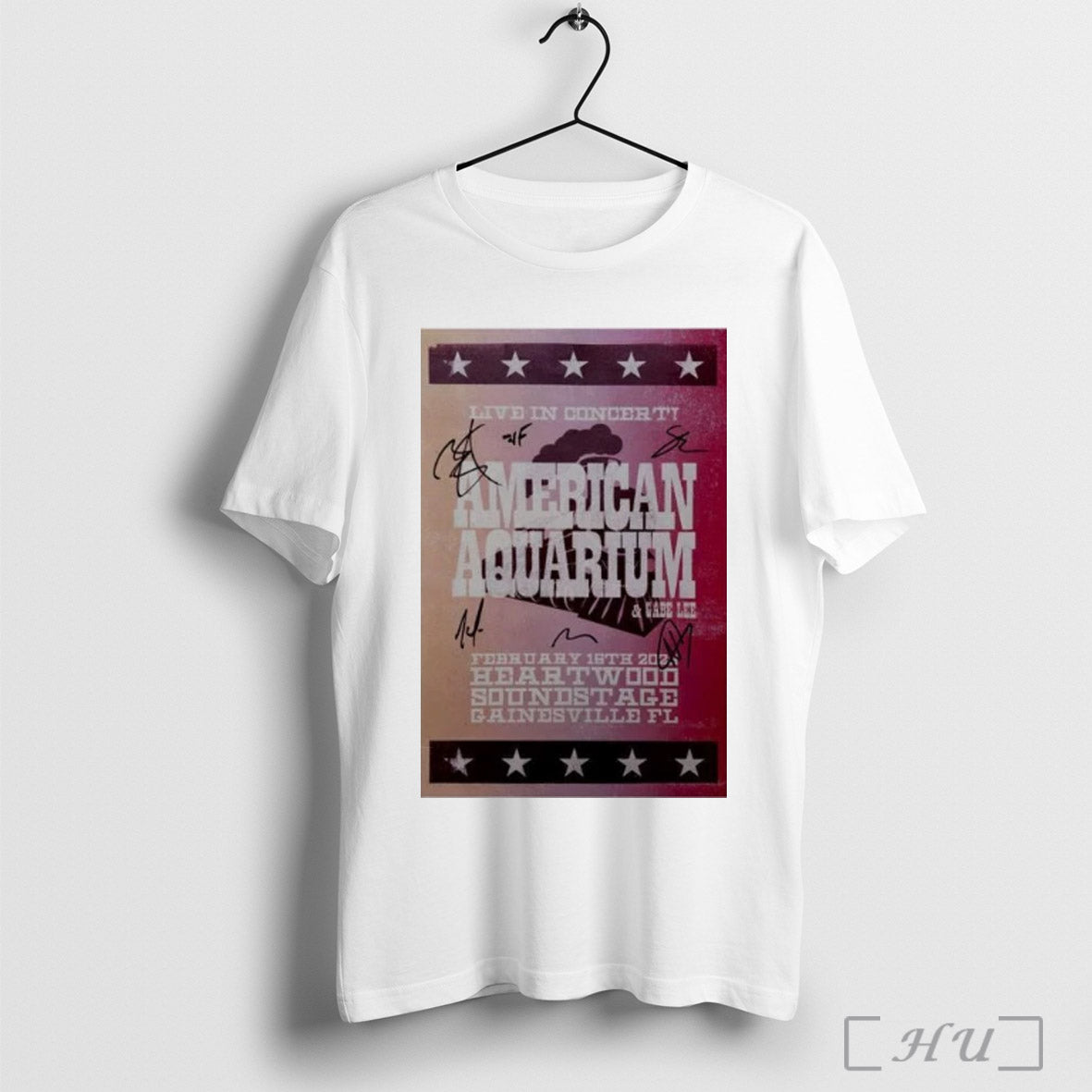 Trendy American Aquarium Gainesville Fl 02 16 25 Heartwood Soundstage Event Poster T Shirt