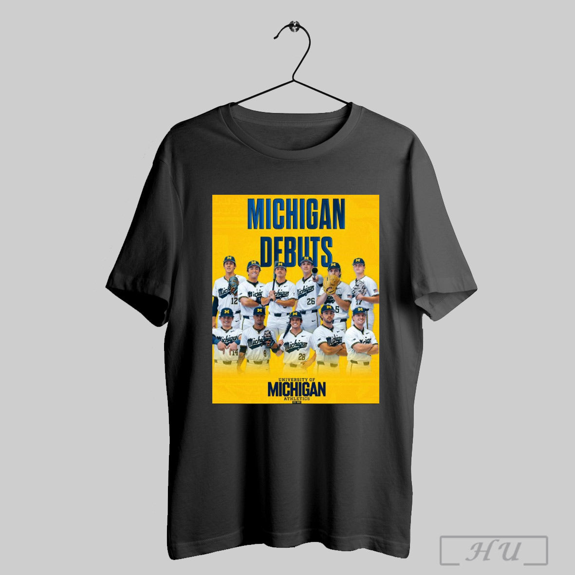 Trendy Michigan Baseball Debuts Max Debiec Matt Spear Jeter Ybarra Gavin Devooght University Of Michigan Athletics Poster T Shirt Sweatshirt