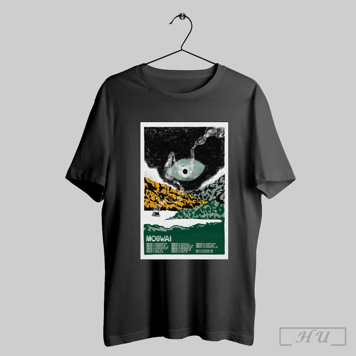 Trendy Official Poster Mogwai World Tour Uk 2025 February 4 Amsterdam Nl February 6 Hamburg De Shirt