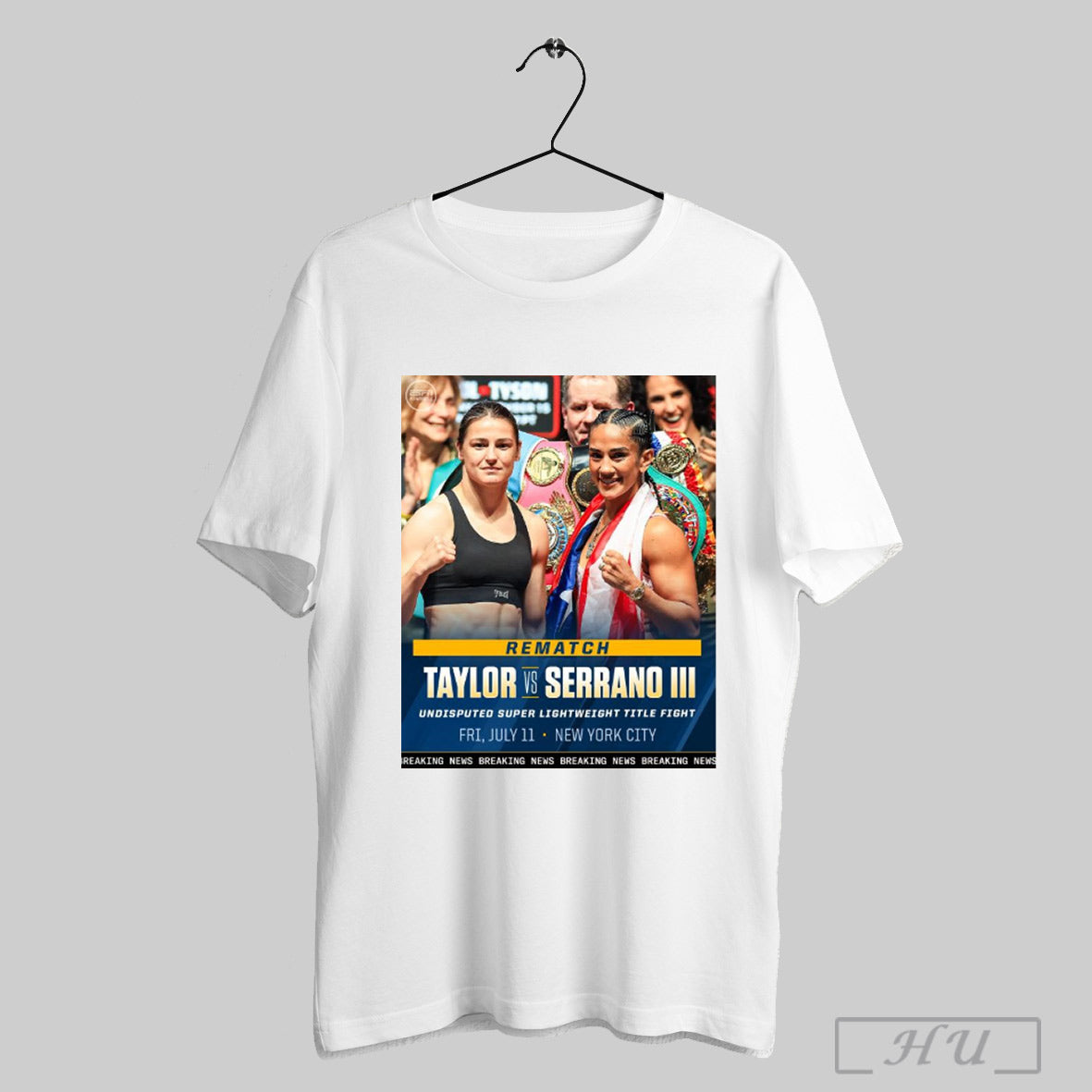 Trendy Poster Rematch Katie Taylor And Amanda Serrano Undisputed Super Lightweight Title Fight Nyc July 11 2025 T Shirt Sweatshirt