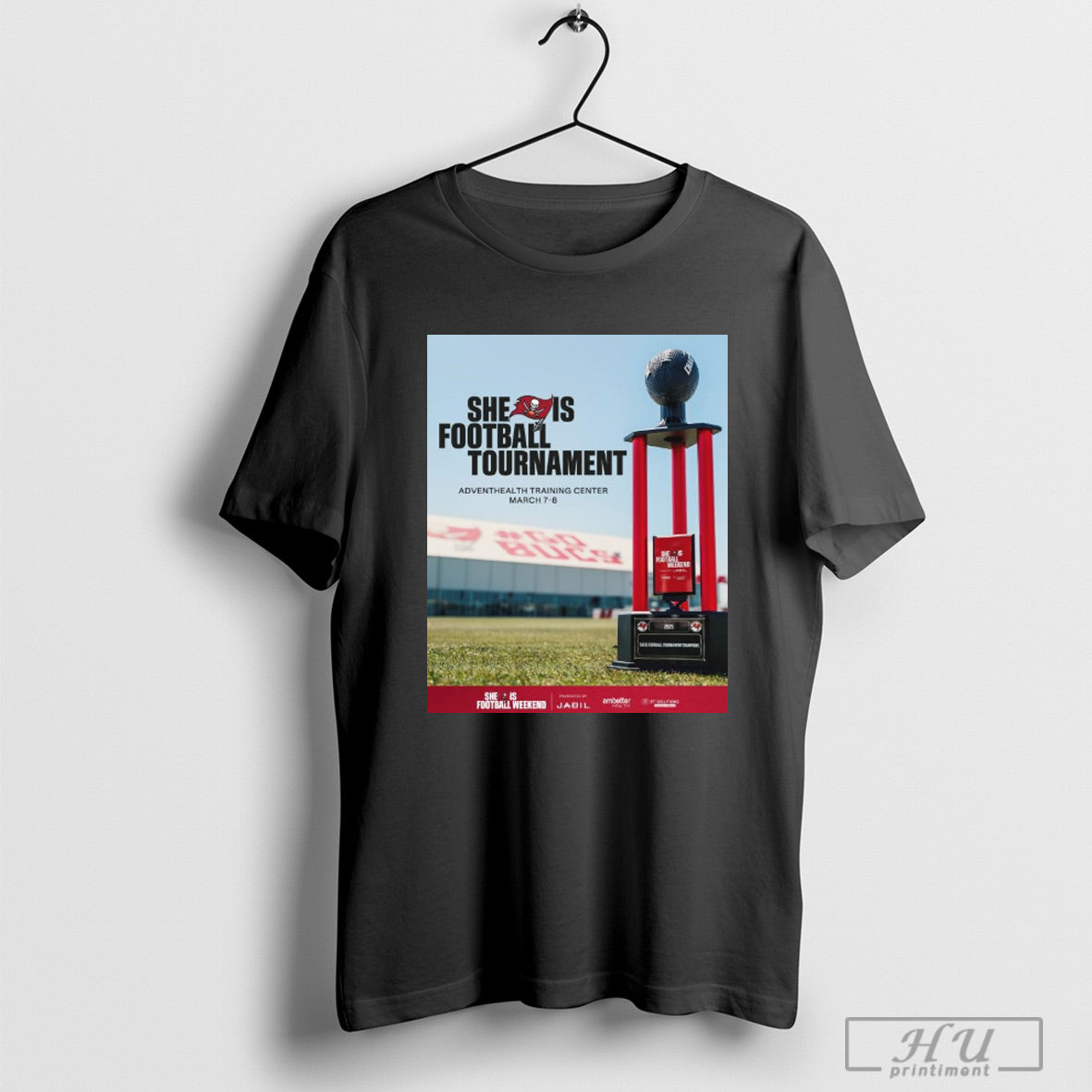 Trendy Poster Tampa Bay Buccaneers Football She Is Football Tournament Adventhealth Training Center Mar 7 8 2025 T Shirts