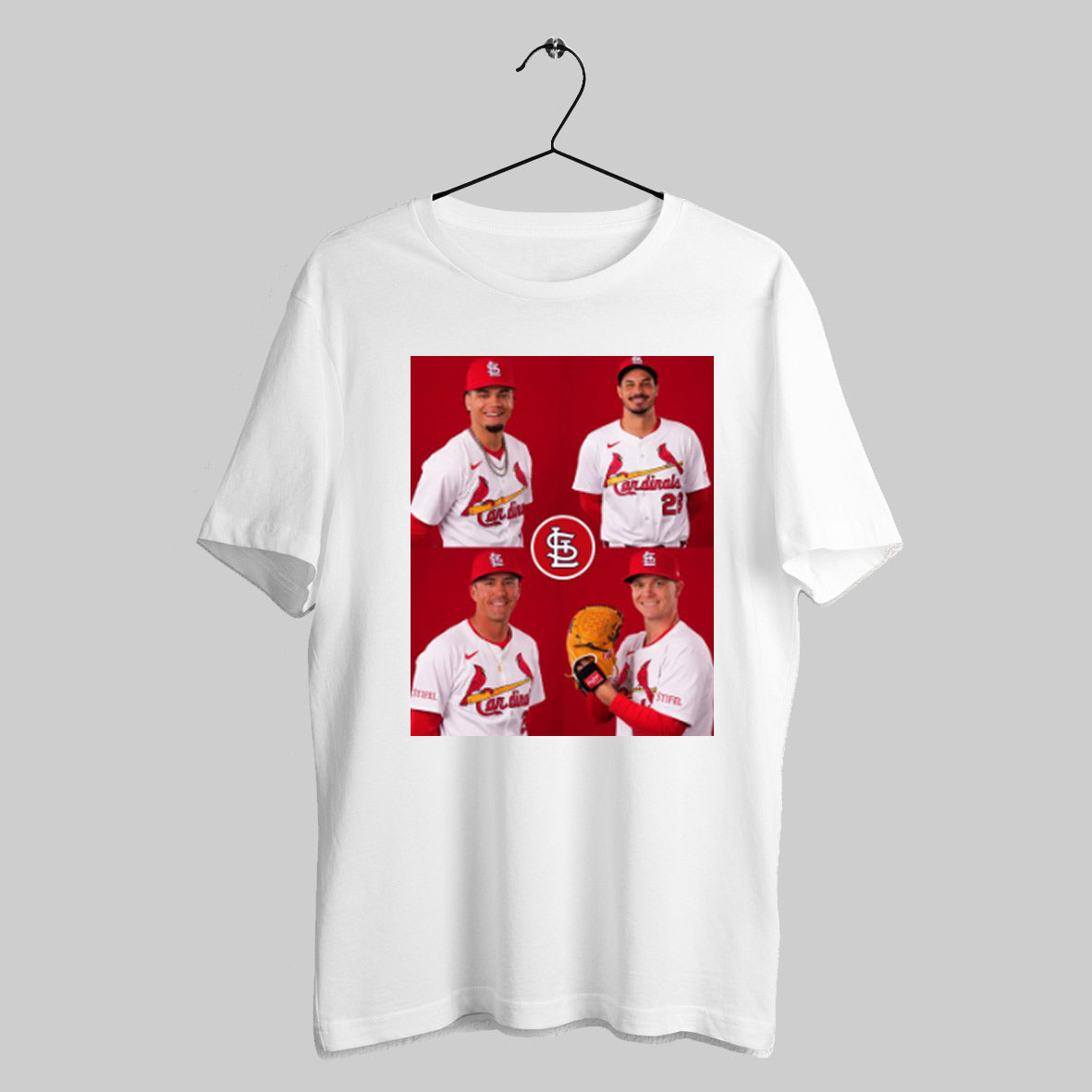 Trendy St Louis Cardinals Mlb Photo Day Masyn Winn Nolan Arenado Lars Nootbaar And Sonny Gray Poster T Shirts