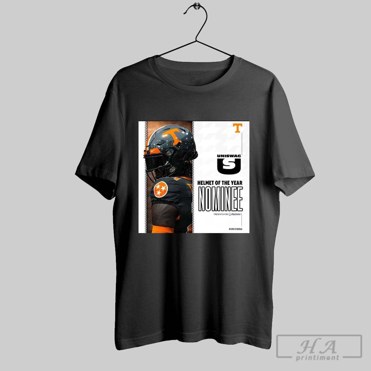 Uniswag Helmet Of The Year Nominee Tennessee Vols Football Best Helmet Of The 2024 College Football Season Poster T Shirt