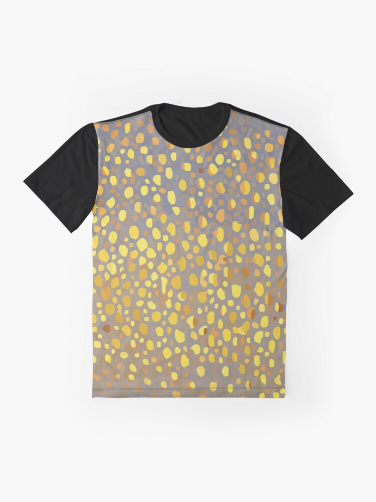 Fiery Spotty Pattern Graphic T-Shirt