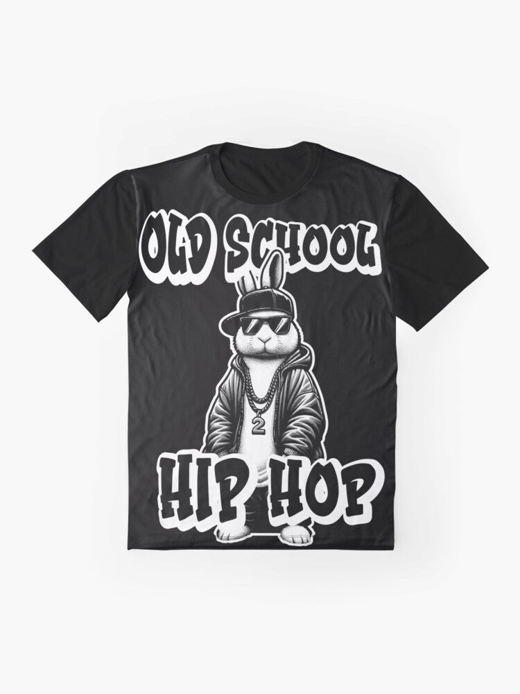 "Retro Rabbit Beats" Old-School Hip Hop Graphic T-Shirt