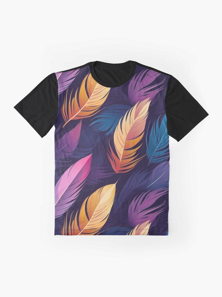 Feather Pattern Graphic T-Shirt
