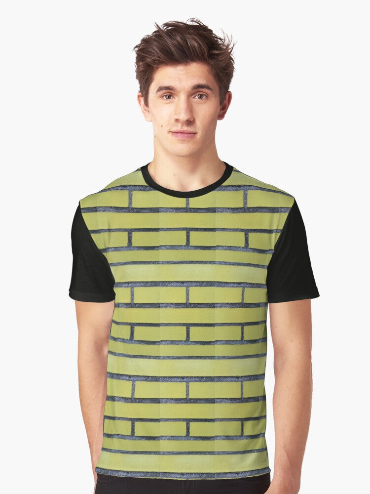 Yellow Divination Bricks Graphic T-Shirt