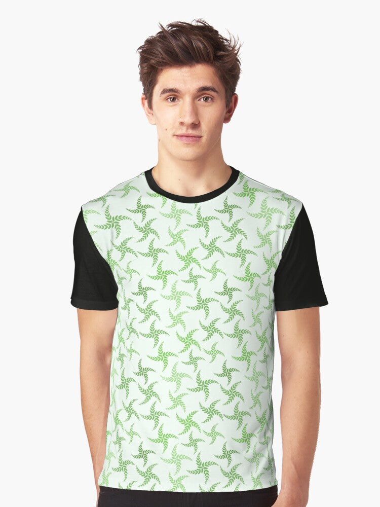 February 5th Birth Flower Fern Pattern Graphic T-Shirt