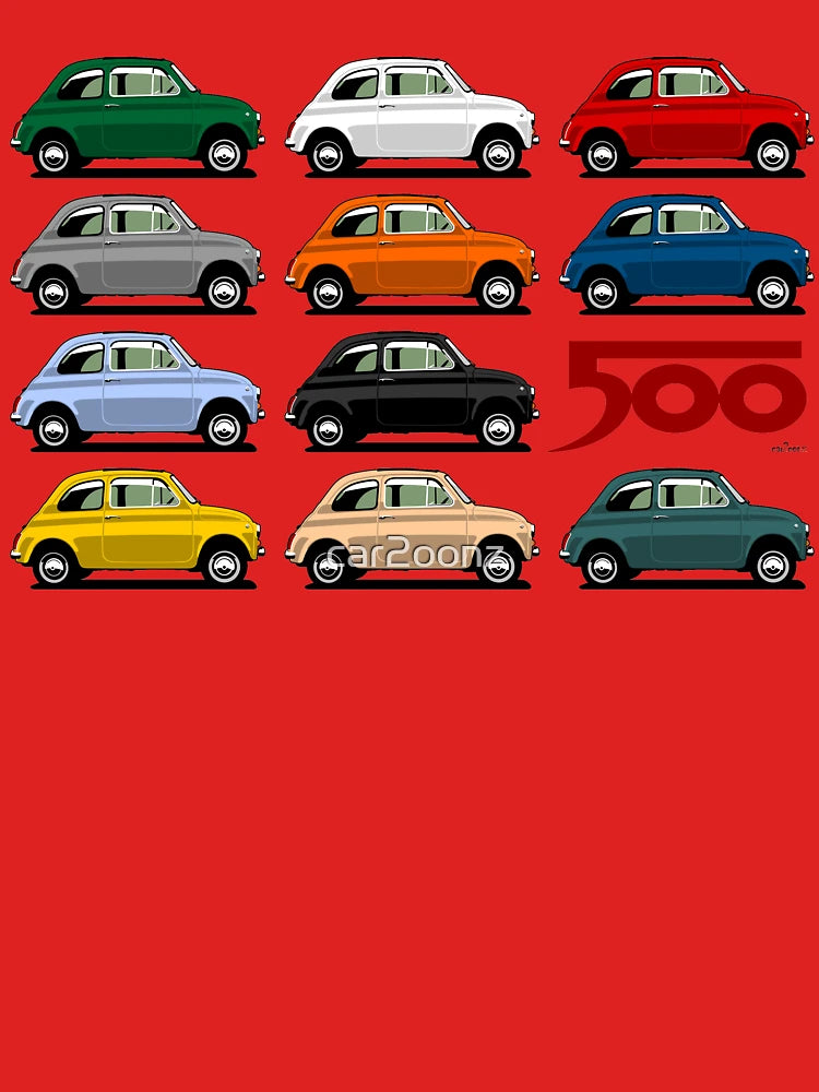 Fiat 500 side view Classic T-Shirt