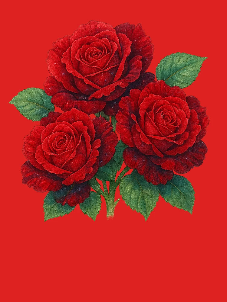 "Red Roses of Power – Eternal Elegance" Classic T-Shirt