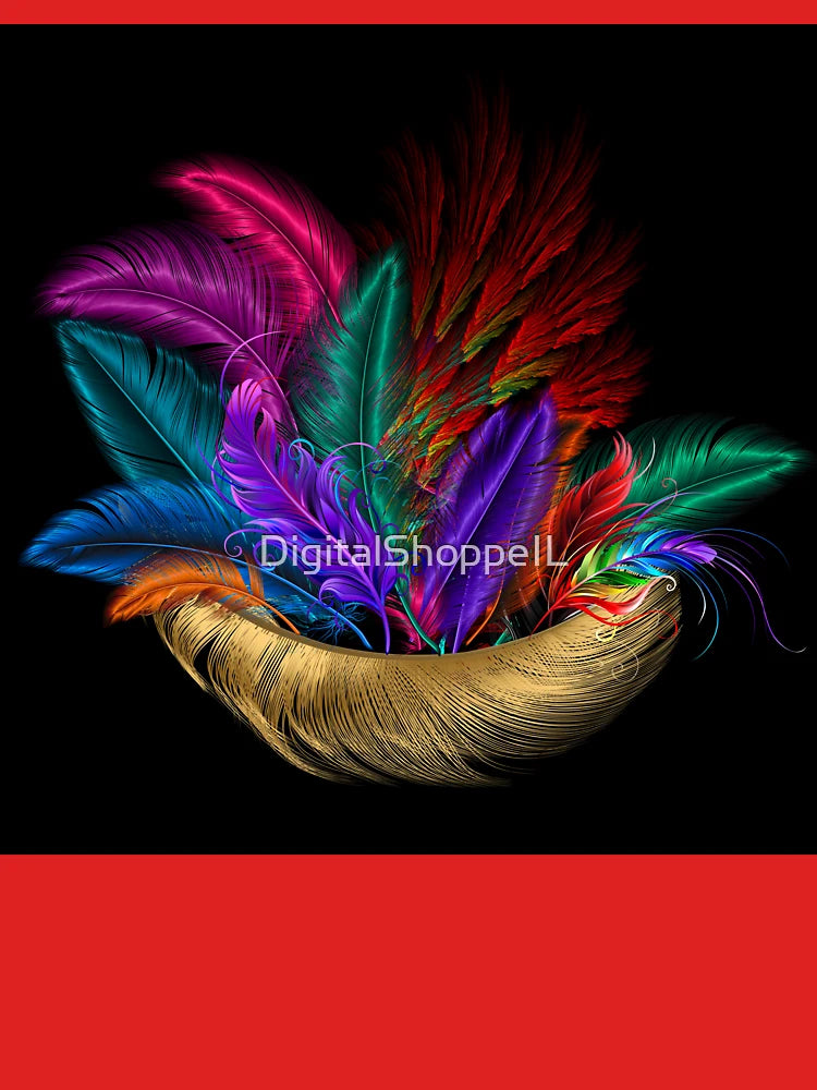 Feather Basket Filled With Bird Feathers Classic T-Shirt