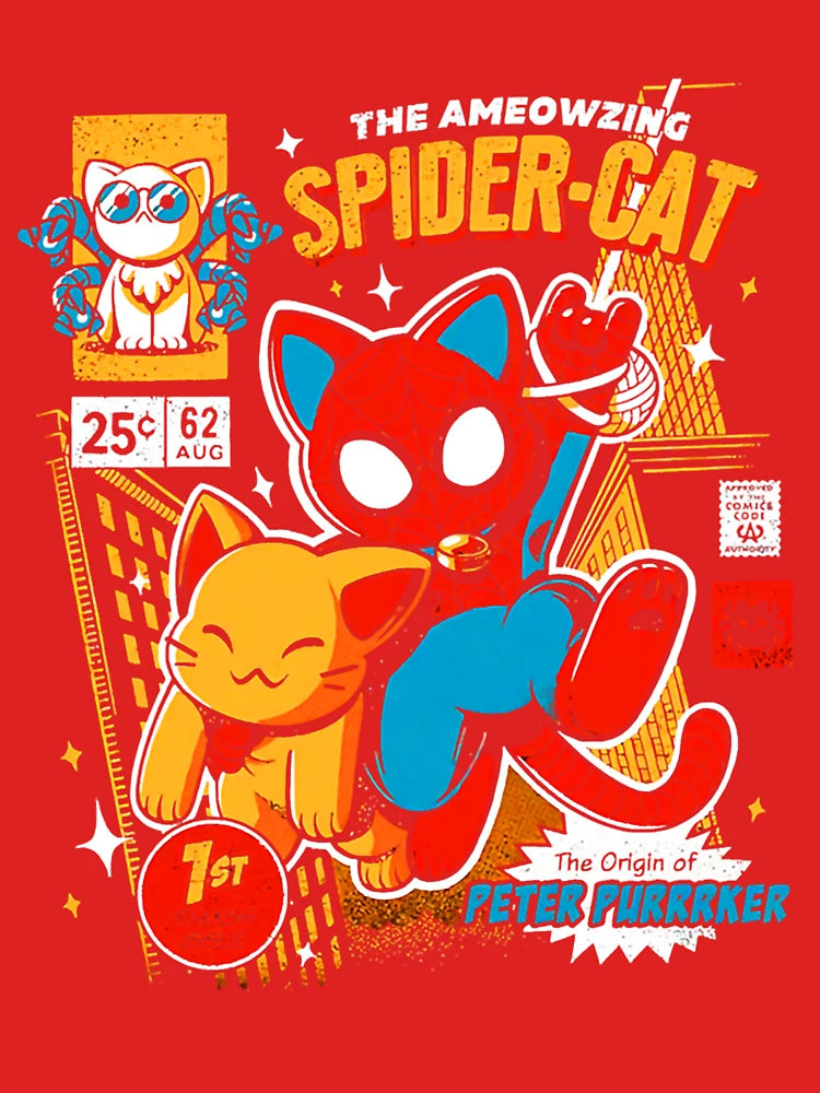 the ameozing spider cat t - spider cat hoodies - spider cat Classic T-Shirt