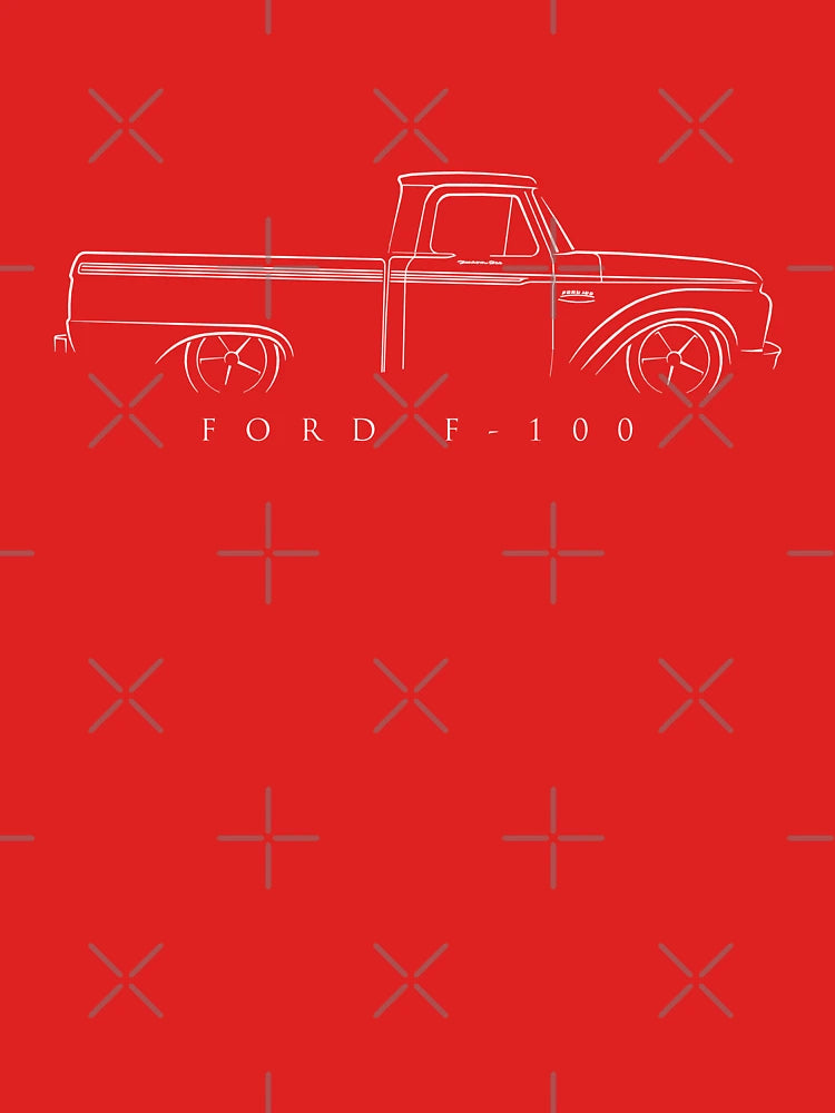 1964 Ford F-100 Pickup - profile stencil, white Classic T-Shirt
