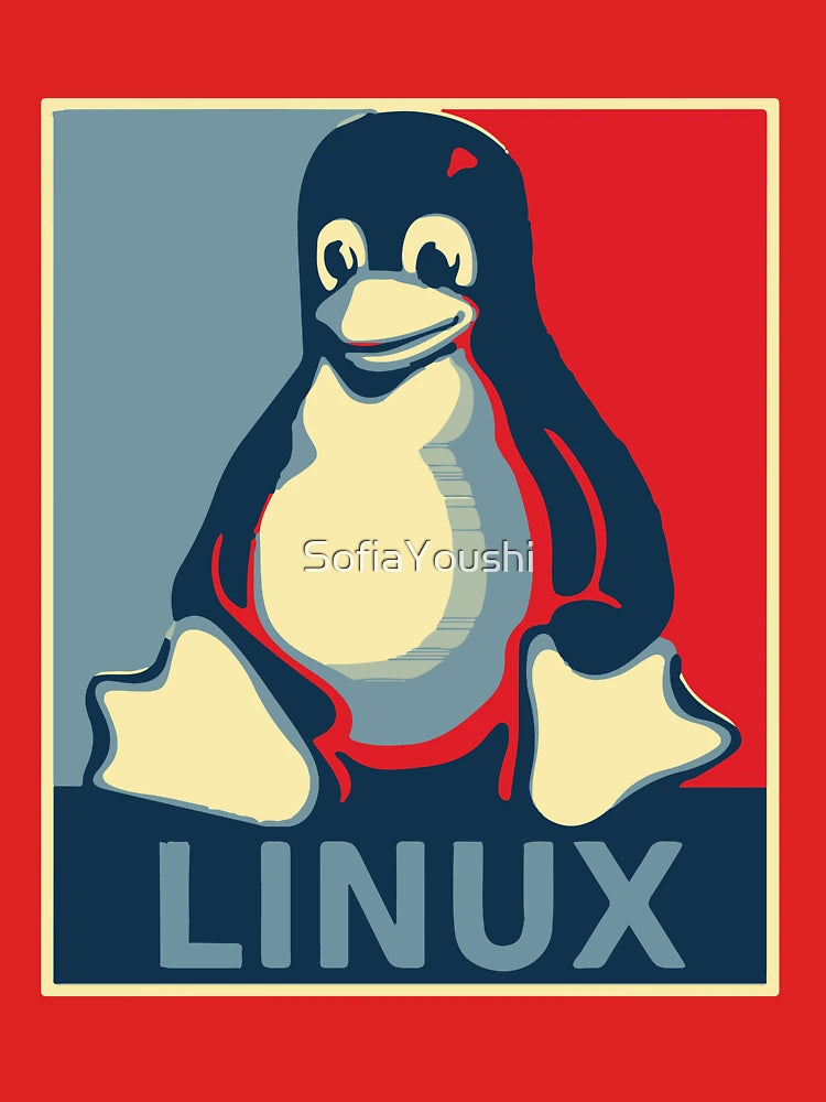 Linux tux penguin obama poster Classic T-Shirt