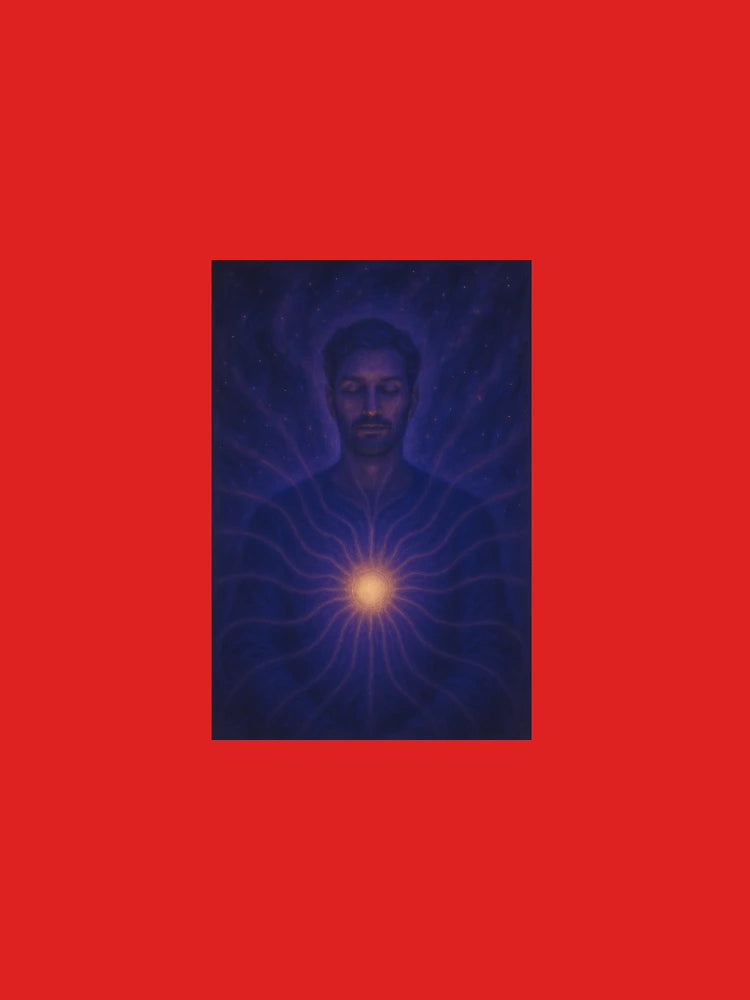 "Silent Radiance – Male Energy in Cosmic Balance" Classic T-Shirt