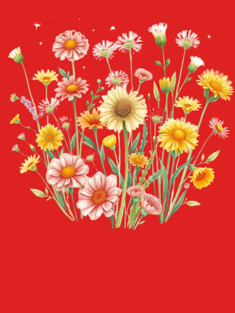 "Whimsical Wildflowers Botanical Illustration" Classic T-Shirt