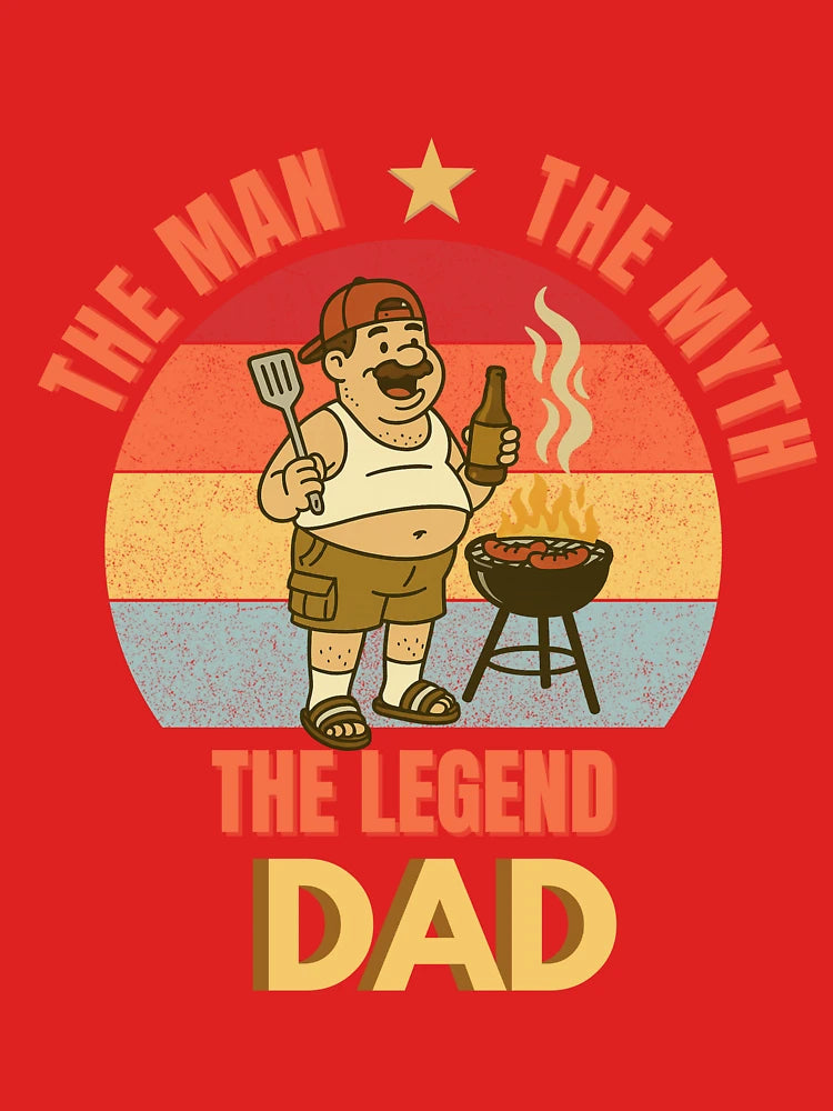 Father’s Day BBQ Dad – The Man. The Myth. The Legend. Classic T-Shirt