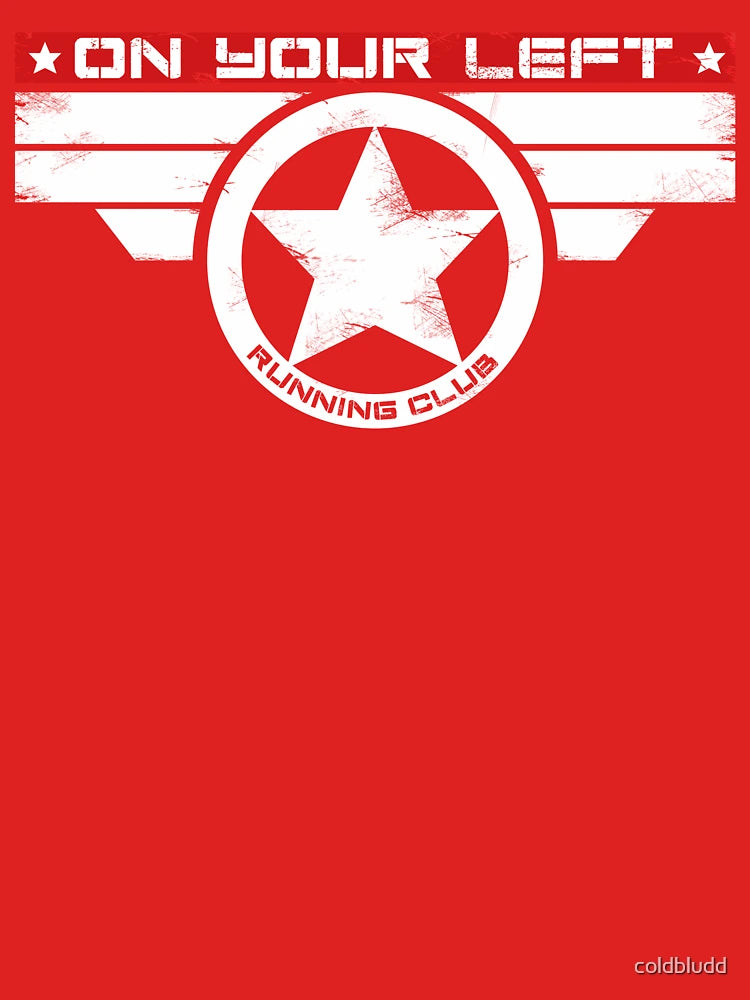 "On Your Left Running Club" Hybrid Inverted Classic T-Shirt